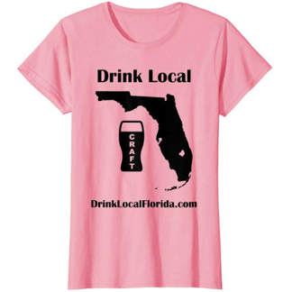 Drink Florida Craft Beer Shirt Gray Womens