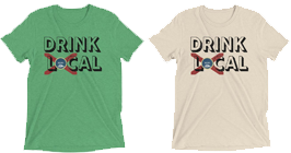 Drink Local Shirt with Florida Flag