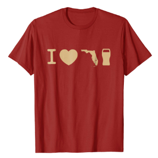 FSU Garnet and Gold I Love FL Beer Shirt