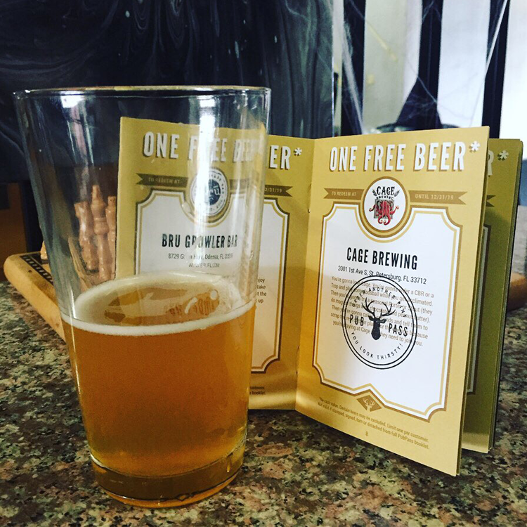 Cage Brewing - Beer inside bartop Photo by Drink Local Florida