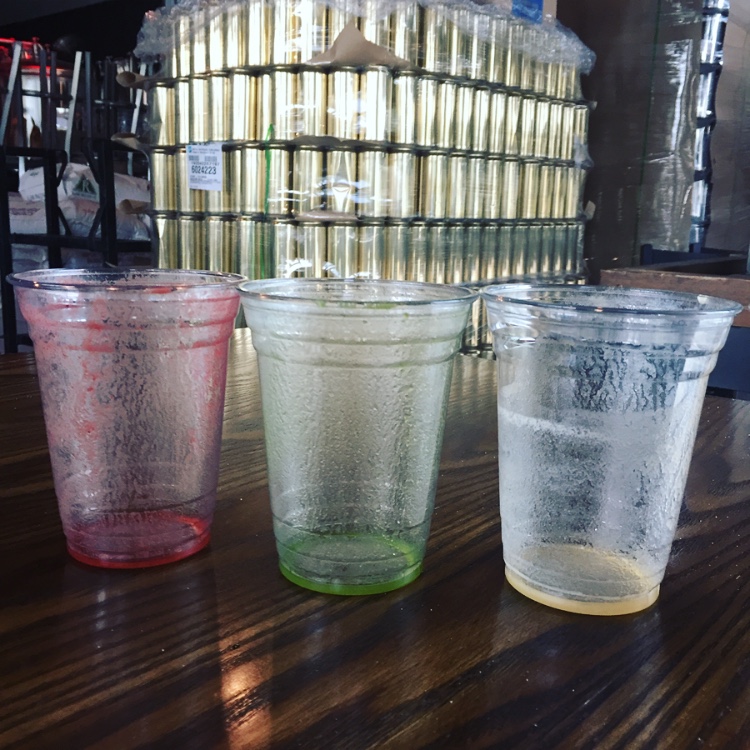 empty cups