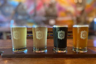 Flight Paddle from Kelsey City Brewing Company