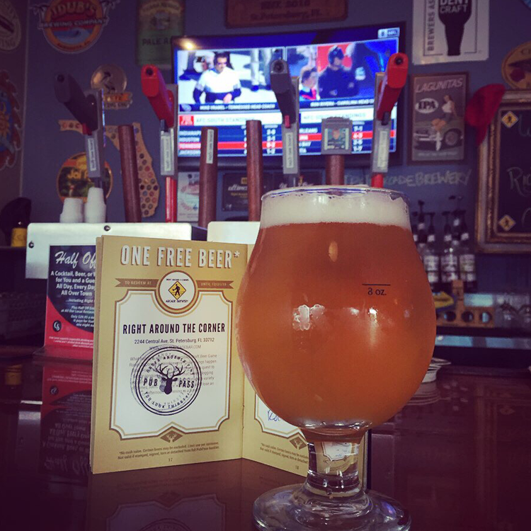 Right Around the Corner Arcade Brewery - Beer and Tap Wall Photo by Drink Local Florida