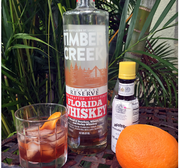 Old Florida Cocktail Made with Florida Whiskey